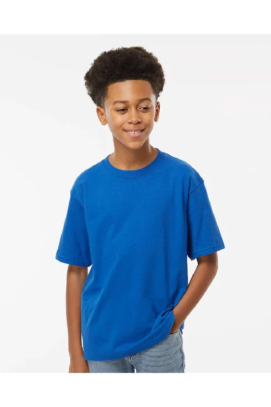 M&O Youth Gold Soft Touch Short Sleeve Crewneck T-Shirt - Royal Blue