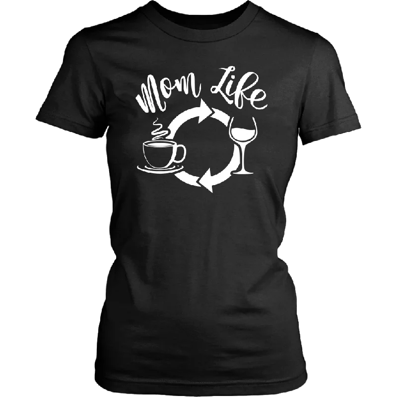 MOM LIFE, Coffee, Repeat Women's T-Shirt