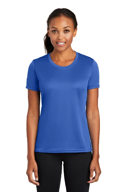 Port & Company Womens Dry Zone Performance Moisture Wicking Short Sleeve Crewneck T-Shirt - Royal Blue