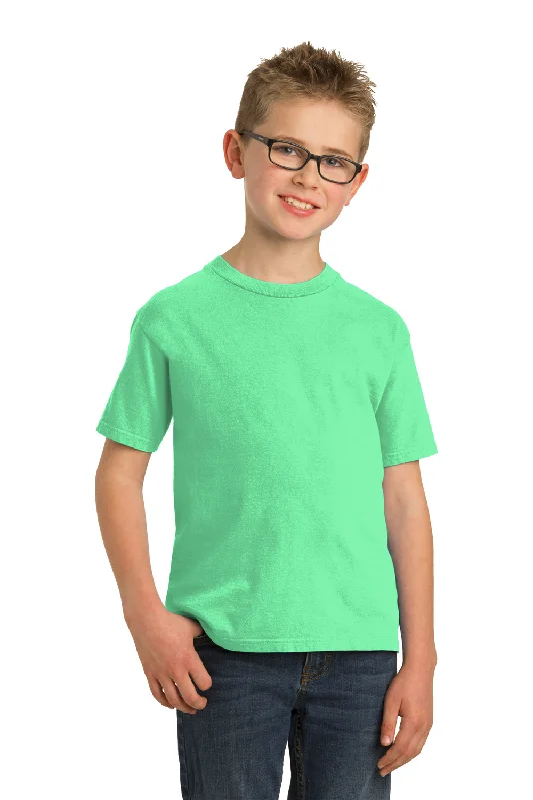 Port & Company Youth Beach Wash Short Sleeve Crewneck T-Shirt - Jadeite Green