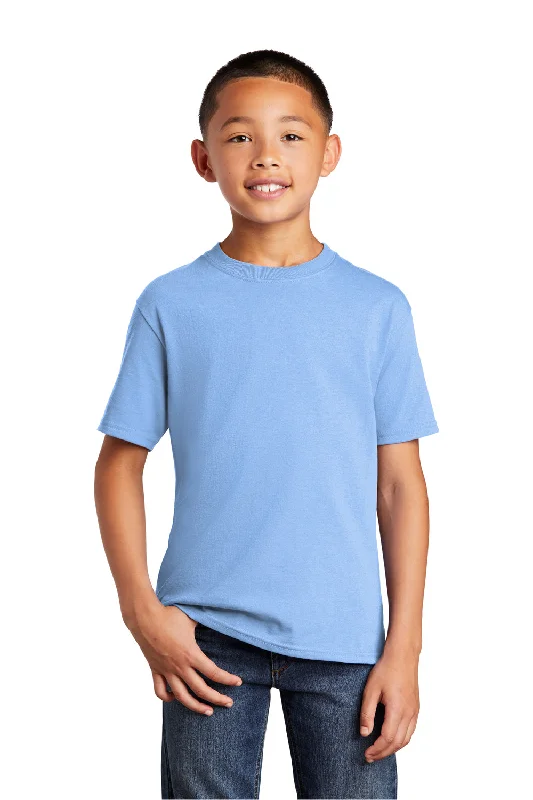 Port & Company Youth Core Short Sleeve Crewneck T-Shirt - Light Blue