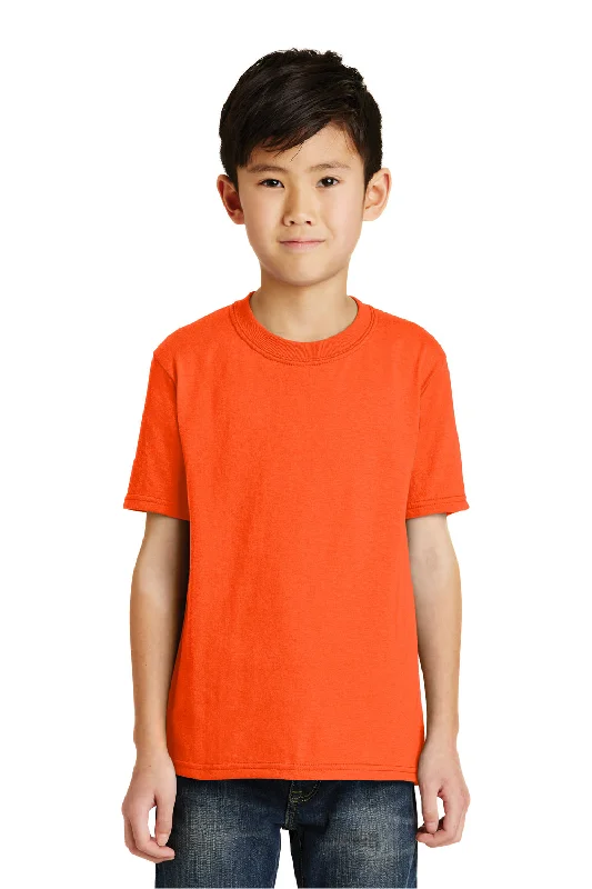 Port & Company Youth Core Short Sleeve Crewneck T-Shirt - Safety Orange