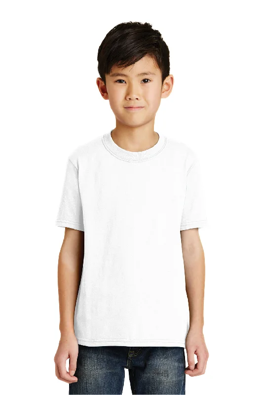 Port & Company Youth Core Short Sleeve Crewneck T-Shirt - White