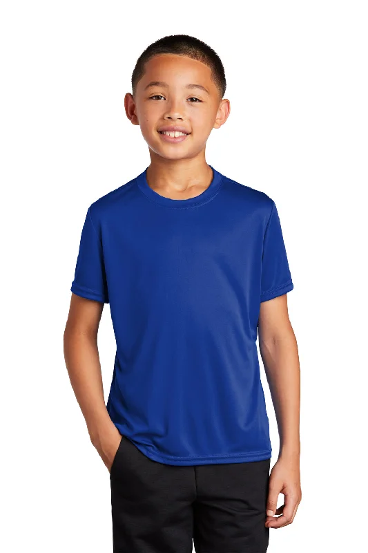 Port & Company Youth Dry Zone Performance Moisture Wicking Short Sleeve Crewneck T-Shirt - True Royal Blue