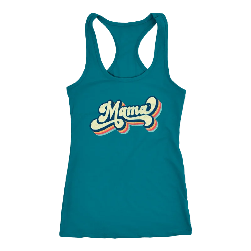 Retro 70's MAMA Women's Racerback Tank