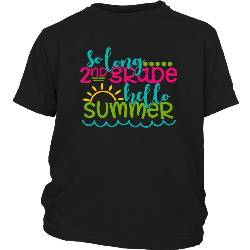 So Long Second Grade, Hello Summer Kids / Youth T-Shirt, 2nd Grade