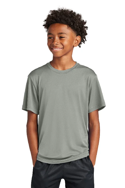 Sport-Tek Youth Competitor Moisture Wicking Short Sleeve Crewneck T-Shirt - Concrete Grey