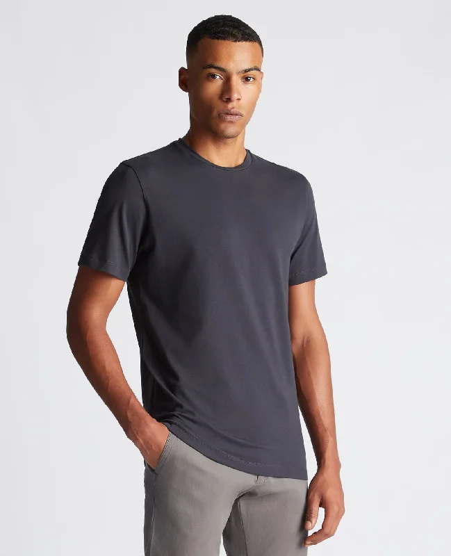 Tapered Fit Cotton-Stretch T-Shirt