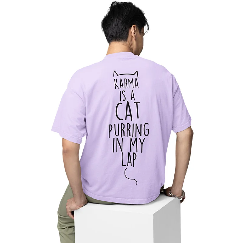 Taylor Swift Oversized T shirt - Karma Is A Cat