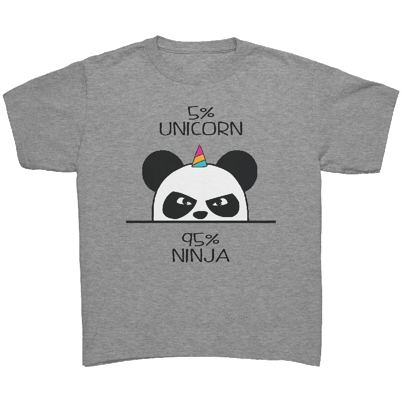 UNICORN NINJA PANDA Youth/Child/Kids T-Shirt