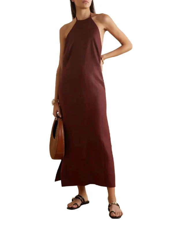 Antonia Dress In Coffee