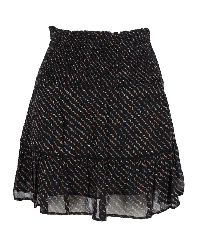 Ganni Mini Skirt in Black Viscose