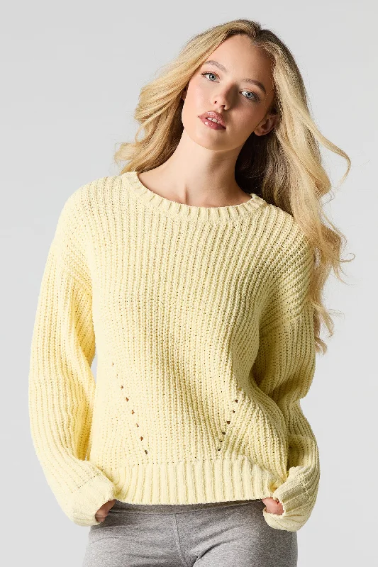 Chunky Knit Crewneck Sweater