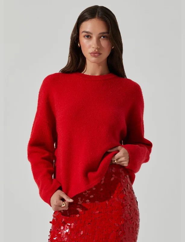 Bowie Sweater, Red