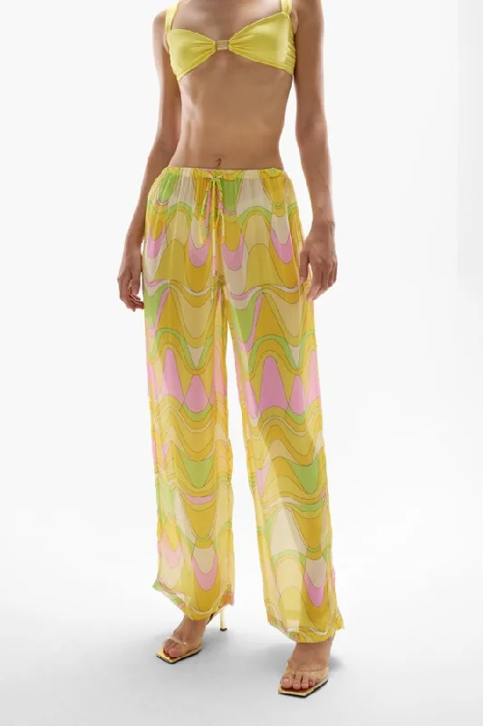 Oasis Pants Wavy Gold