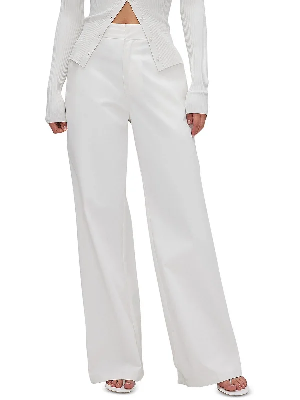 Good Skate Womens Woven Solid Dress Pants