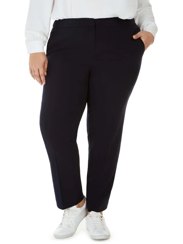 Plus Womens Office Business Ankle Pants