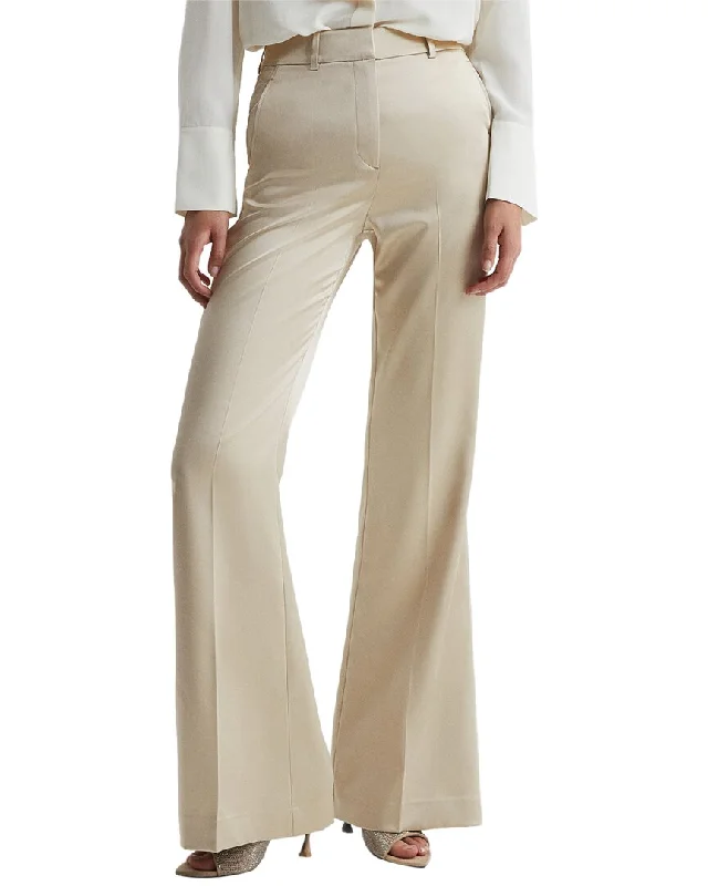 Reiss Mae Satin Flare Trouser