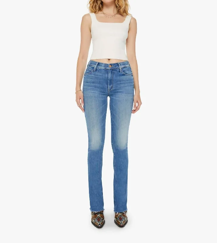 Runway Fray Flared Jeans In Monkey In The Middle