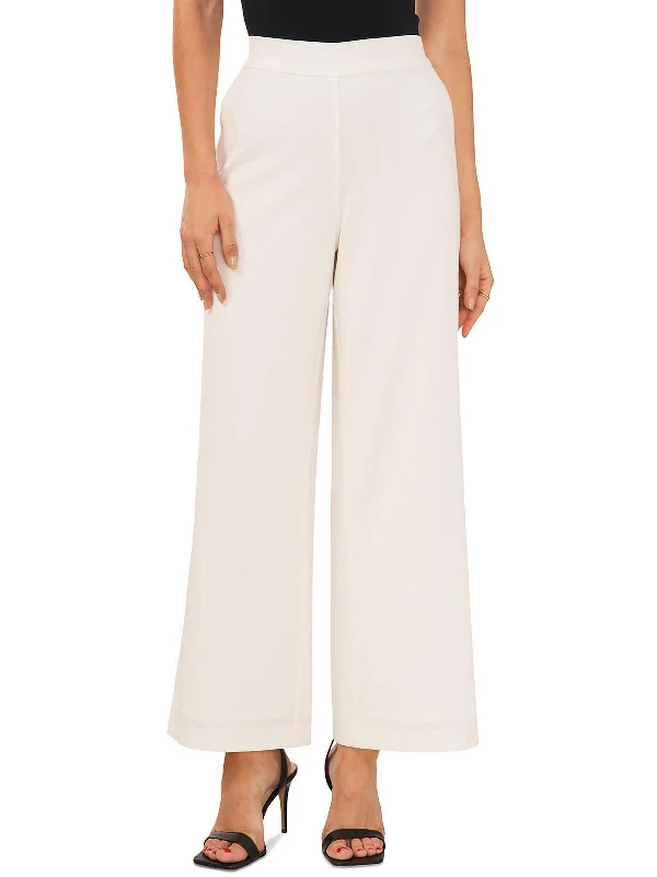 Womens High Rise Work Wear Wide Leg Pants