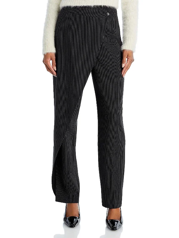 black pinstripe