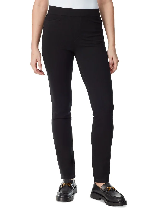 Womens Ponte High-Rise Trouser Pants